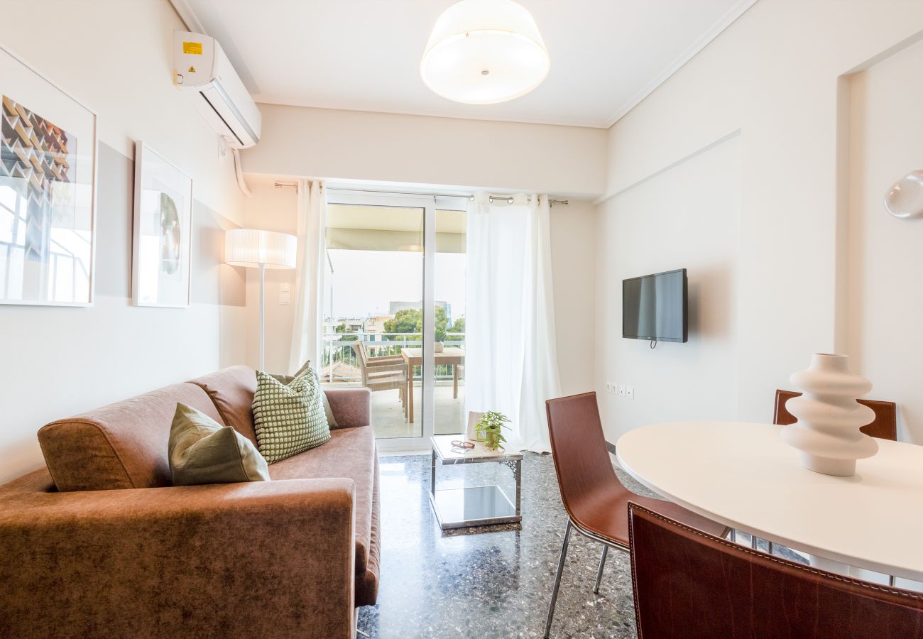 Appartement à Voula - Luxury Beachfront Suite in Voula: Premium 2-Bedroom Stay